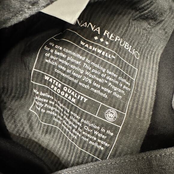 Banana Republic Pants Mens 33x32 (34x30 ACTUAL) Washwell Travel Athletic Gray - Picture 5 of 10